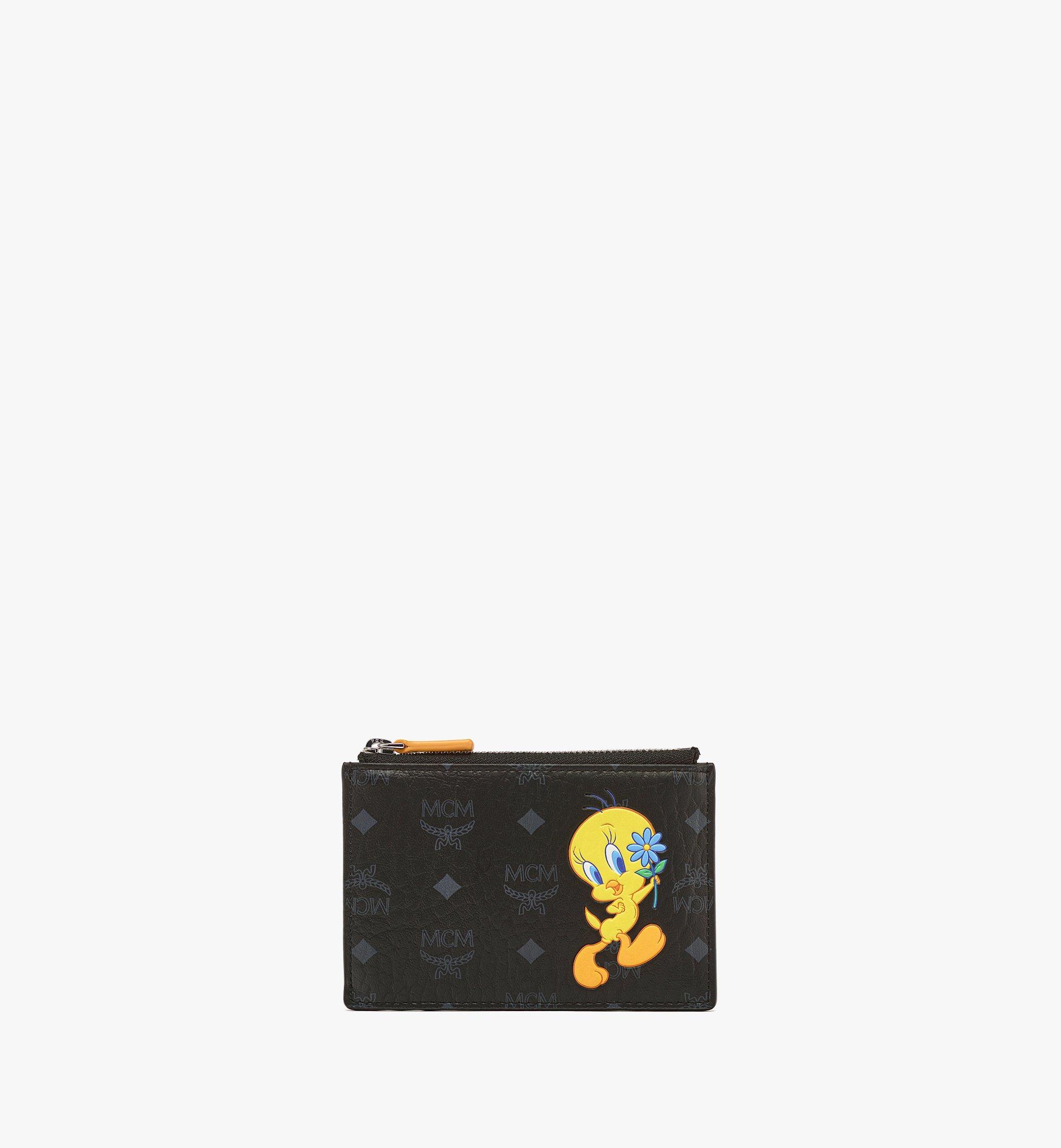Porte-cartes zippé Looney Tunes x MCM en Visetos 1